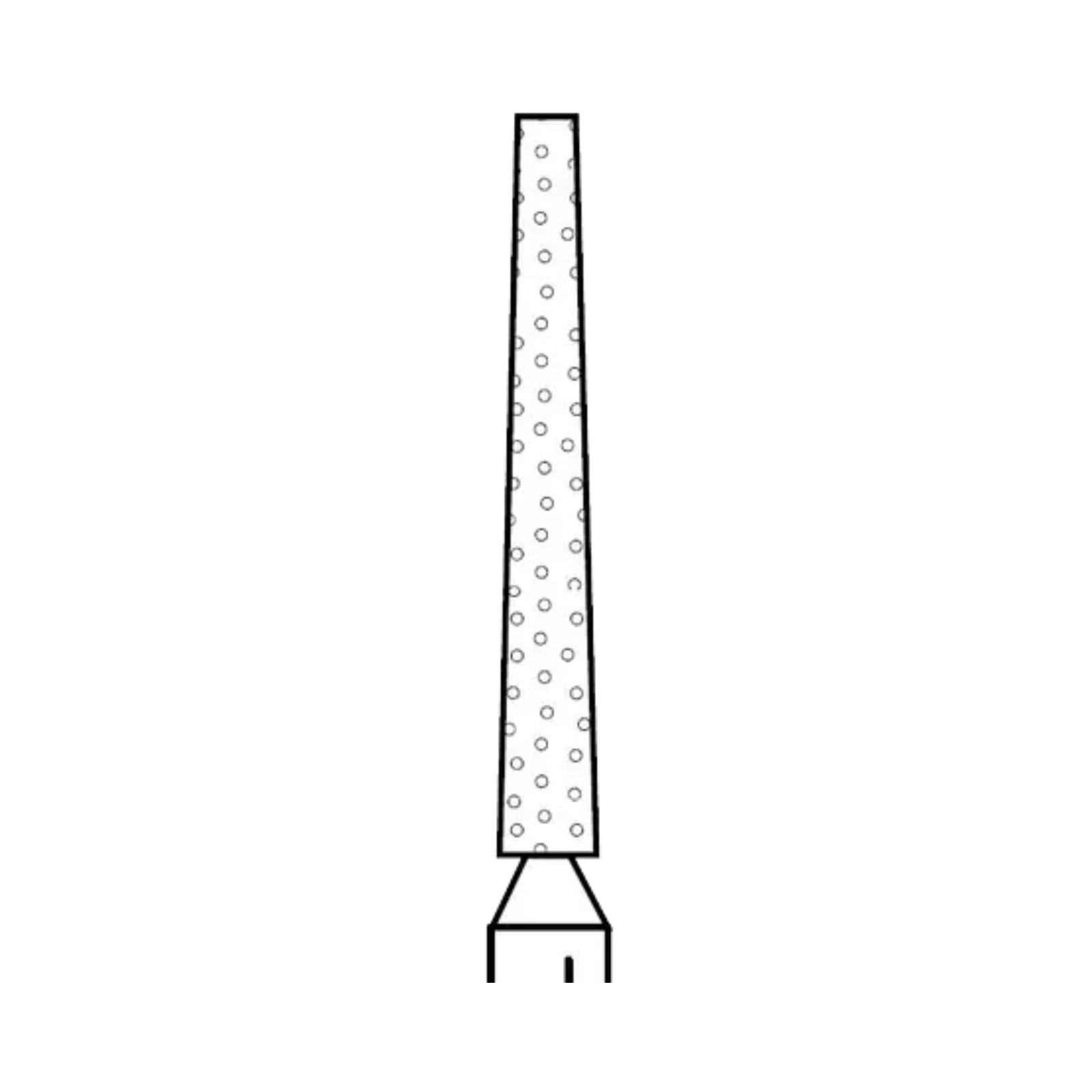 Two Striper Diamond Burs, FG, Flat-End Taper, 721.10, Coarse, Green, 1.3 mm Major/0.8 mm Minor Diameter, 10 mm Length, 5/Pk, 2015356 thumbnail 3
