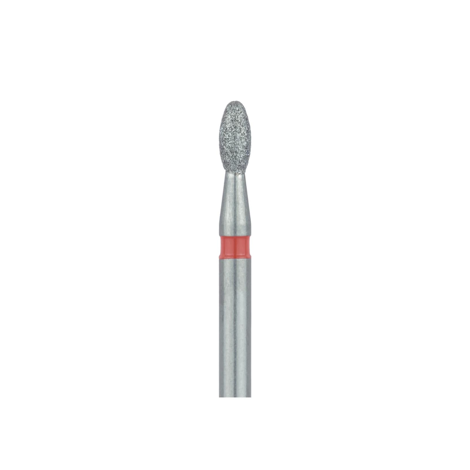 Meisinger Diamond Bur, Friction Grip, 833F-016-FG, Egg/Football Shape, Fine Grit, Red Ring, 1.6 mm Head Diameter, 3.4 mm Working Length, 5/Pk thumbnail 4