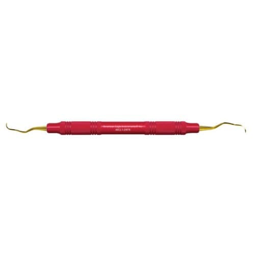 American Eagle Instruments XP Langer 3/4 Curette, Double End, EagleLite Resin Handle, Red, 1/Pkg, AECL3-4XPX thumbnail 2