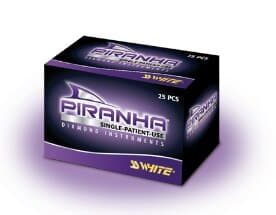 SS White Piranha Single-Use Diamond Bur, FG, Round End Taper, #856-024C, Coarse, 2.4 mm, Green, 25/Pk thumbnail 7
