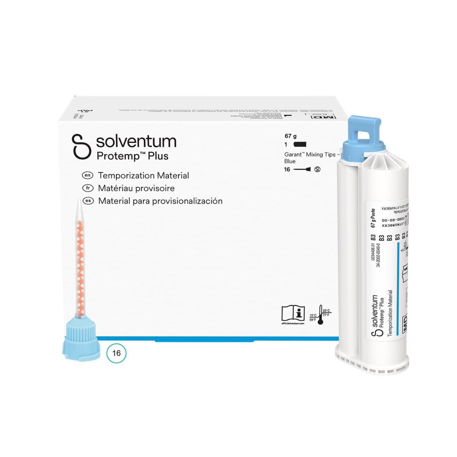 Solventum (3M) Protemp Plus Temporization Material Refill Cartridge, Shade B3, 50 ml (67 g), 1 Cartridge with 16 Blue Mixing Tips, 46961 thumbnail 8