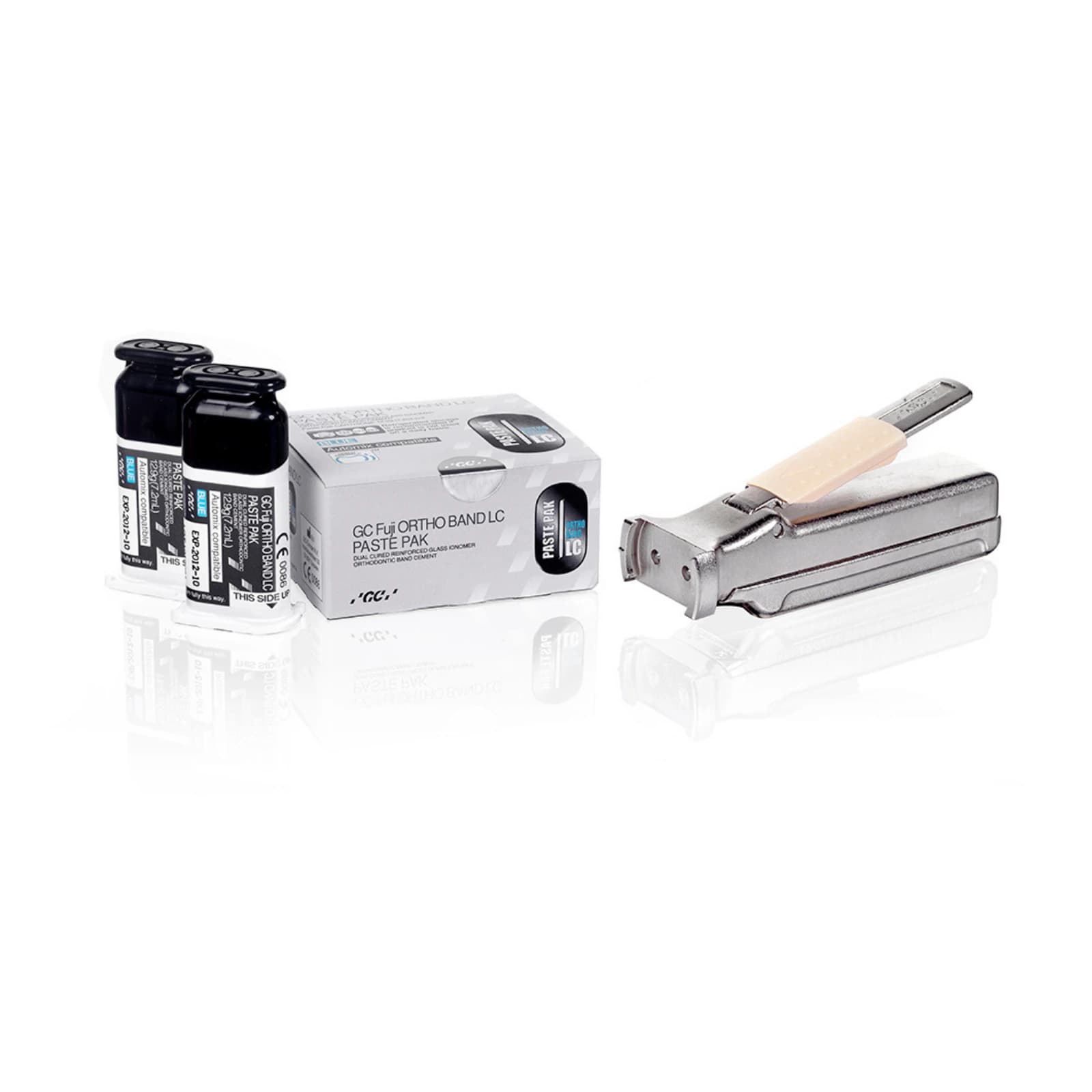 GC Fuji Ortho Band LC Automix SL Paste Pak, Light-Cured Resin-Reinforced Glass Ionomer Orthodontic Band Adhesive, 2 x 7.2 mL Cartridges, 013573 thumbnail 9