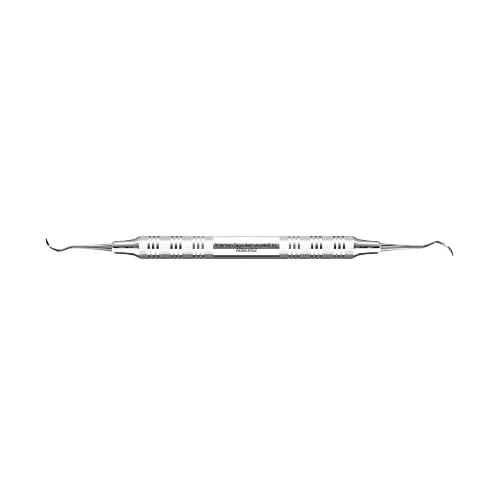 American Eagle Instruments Sickle Scaler, #204S, Double-Ended, Posterior, EagleLite Stainless Steel Handle, 3/8" Tip, 1/Pk, AES204SZ thumbnail 3