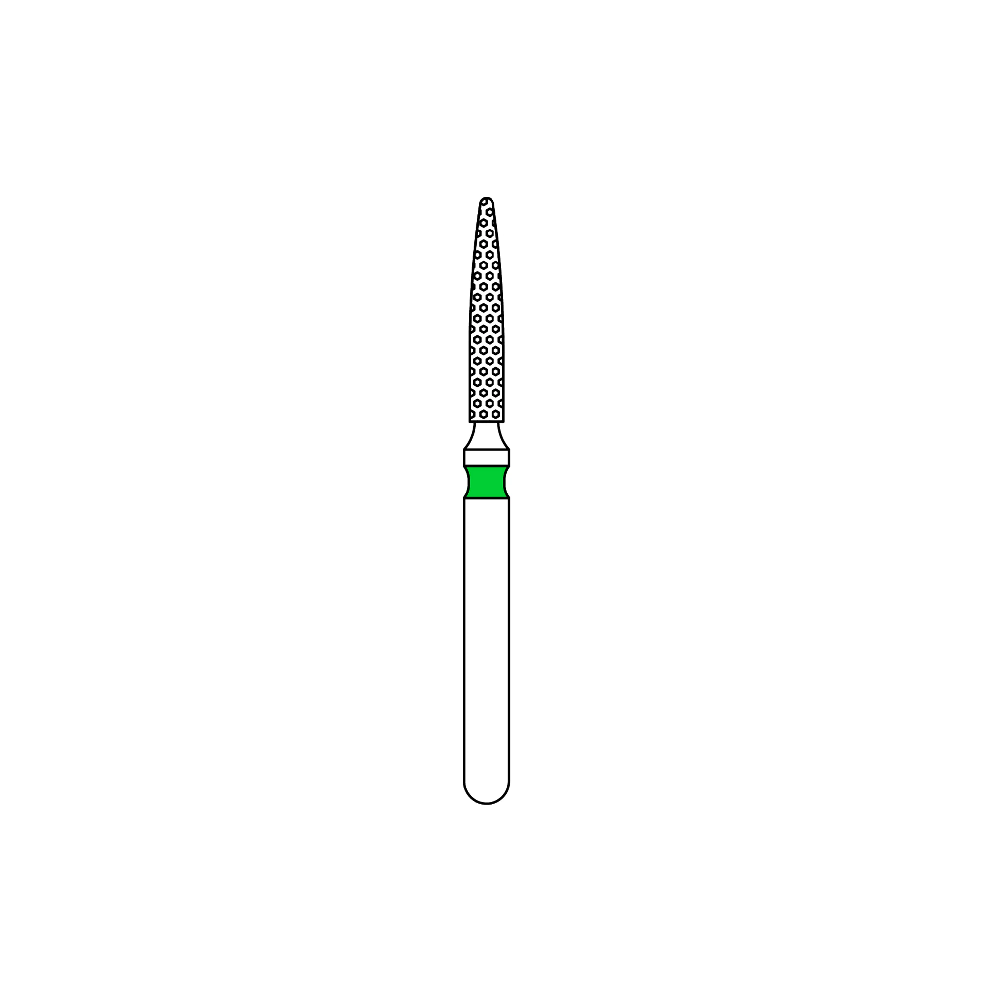 PRIVA Diamond Burs FG 888-012C, 5/Pack - PRIVA Diamond Burs FG 888-012C 5/Pk - Image 1