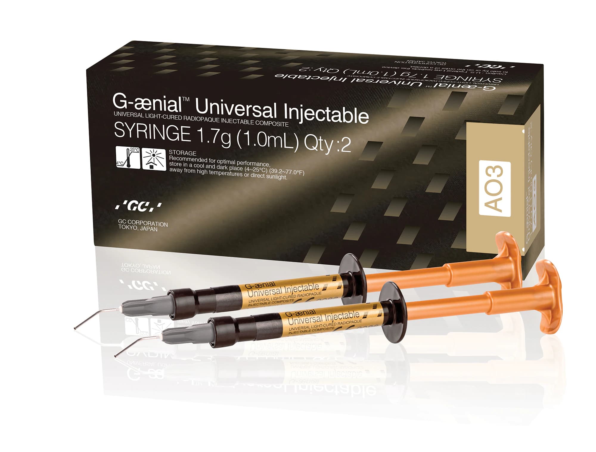 G-aenial Universal Flo Flowable Composite, Shade AO1, 3.4 g Syringe with 20 Tips - G-aenial Universal Flo Composite - Image 1