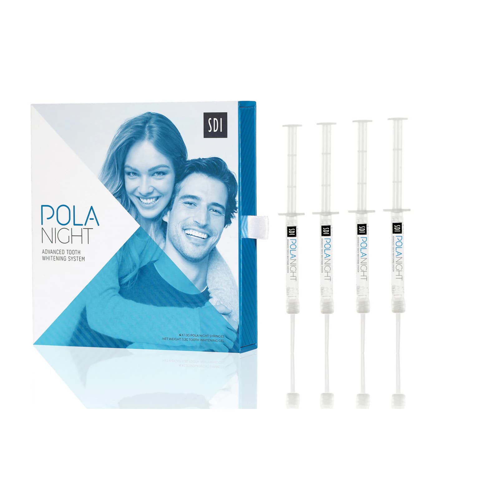 Pola Night Tooth Whitening System, 22% Carbamide Peroxide, Mini Kit, 1.3 g Syringes, 4/Pk, Spearmint, 7700110 thumbnail 8