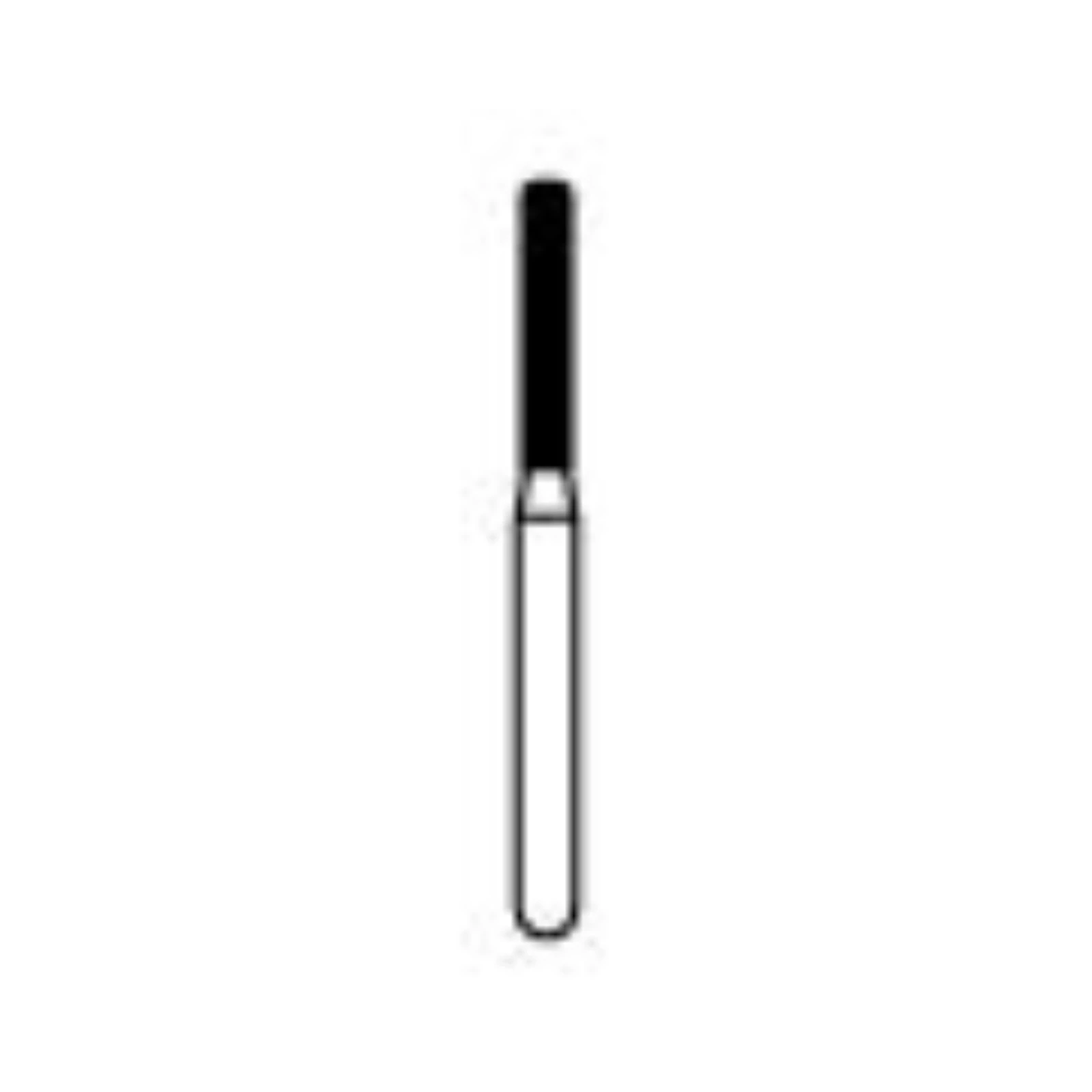 NTI Diamond Bur FG Medium Modified Shoulder Cylinder, 1.2 mm Diameter, 8.0 mm Length, #837KR-012, 5/Pack thumbnail 2
