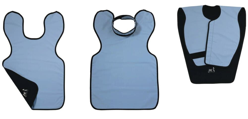 Kerr TotalCare Dux Lead-Free X-Ray Apron, Adult without Collar, Blue Microfiber, 23" x 26", 0.3 mm Protection, 31458 thumbnail 2