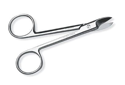 Premier Crown and Collar Scissors, Curved/Sharp, 4" (10.2 cm), Stainless Steel, 1/Pk, #9085344 thumbnail 3