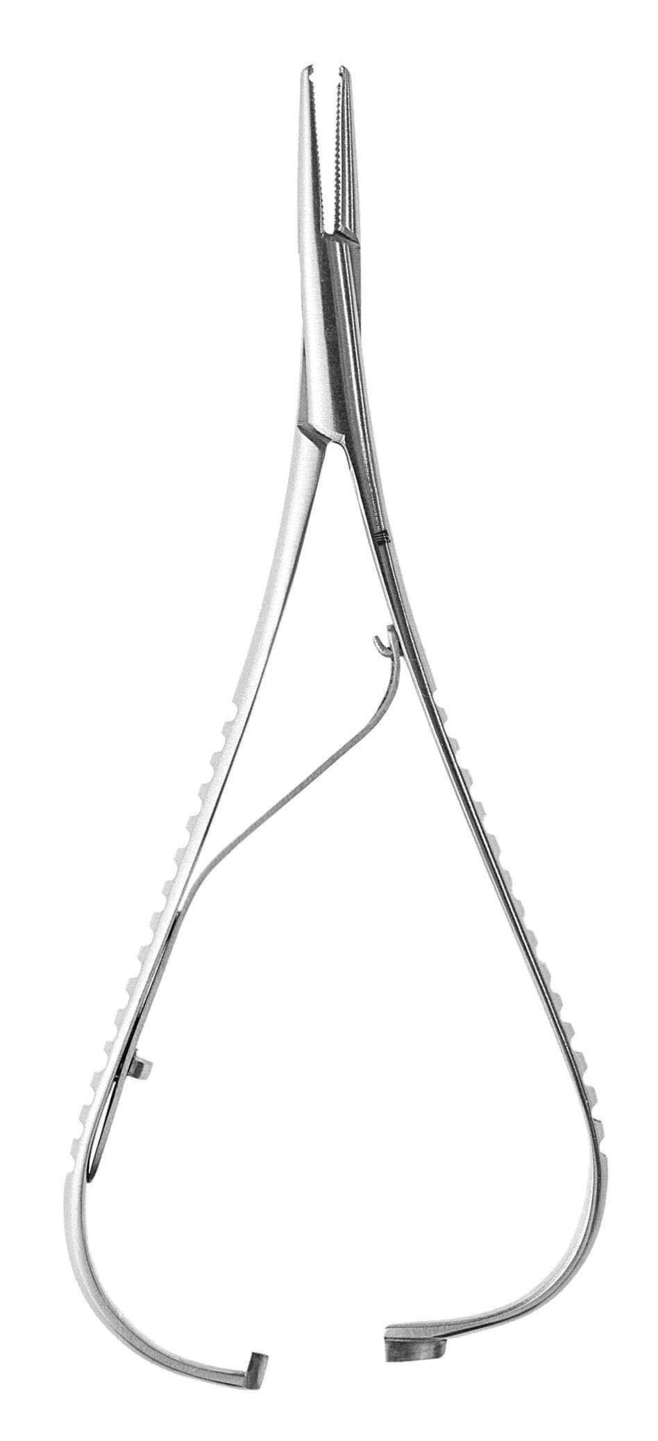 Mathieu Needle Holder 5.5" with Notch, Stainless Steel - Mathieu Needle Holder 5.5'' W/Notch - Image 1
