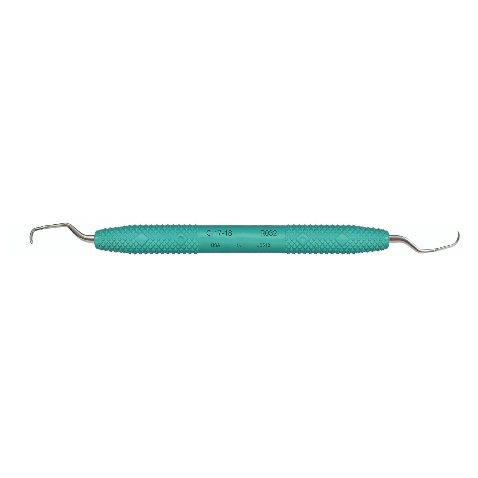 PDT Amazing Gracey Curette 17/18, Double-Ended, Green Resin Handle, R032 thumbnail 7