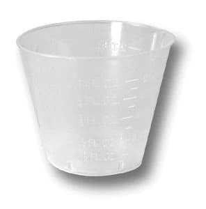 ProAdvantage Plastic Medicine Mixing Cups, Graduated, 1 oz, Clear, 100/Pk, DI330 thumbnail 4