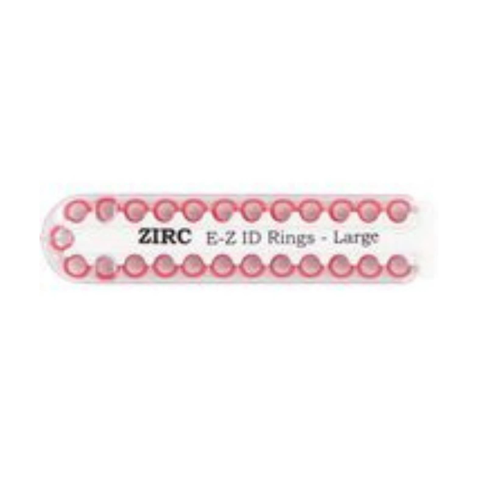 Zirc E-Z ID Instrument Rings, Large, Red, 25/Pk, 70Z200M thumbnail 2
