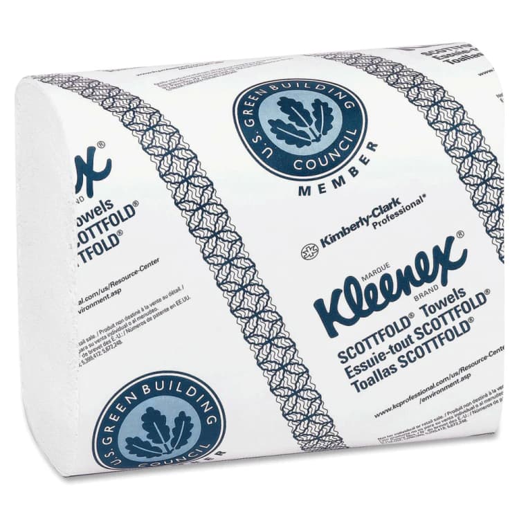Kleenex Multi-Fold Hand Towels, 1-Ply, #189, 9.2" x 9.4", White, 2400/Case, 01890 thumbnail 6