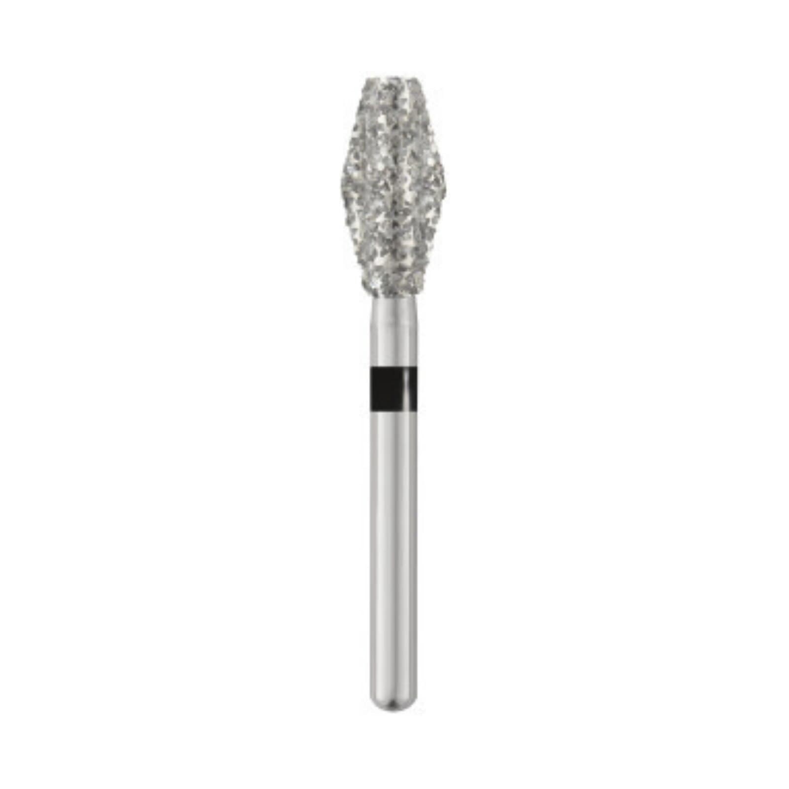 Piranha Diamond Single-Use Burs, FG, Barrel, # 811-037, 3.7 mm, Super Coarse, Black, 25/Pk, 811-037SC thumbnail 3