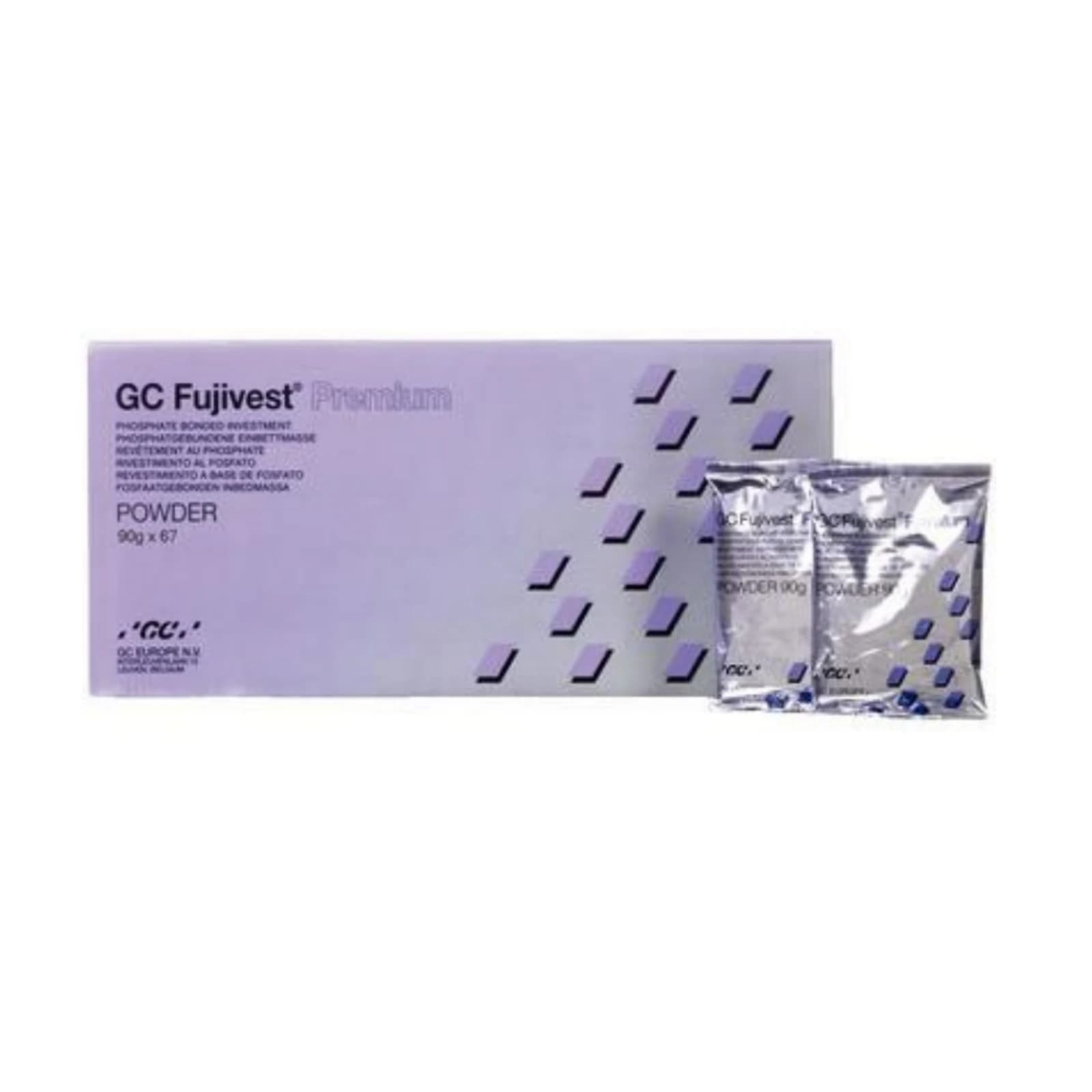 GC Fujivest Premium Phosphate-Bonded Casting Investment Powder, 90 g Pouches, 67/Pkg thumbnail 5