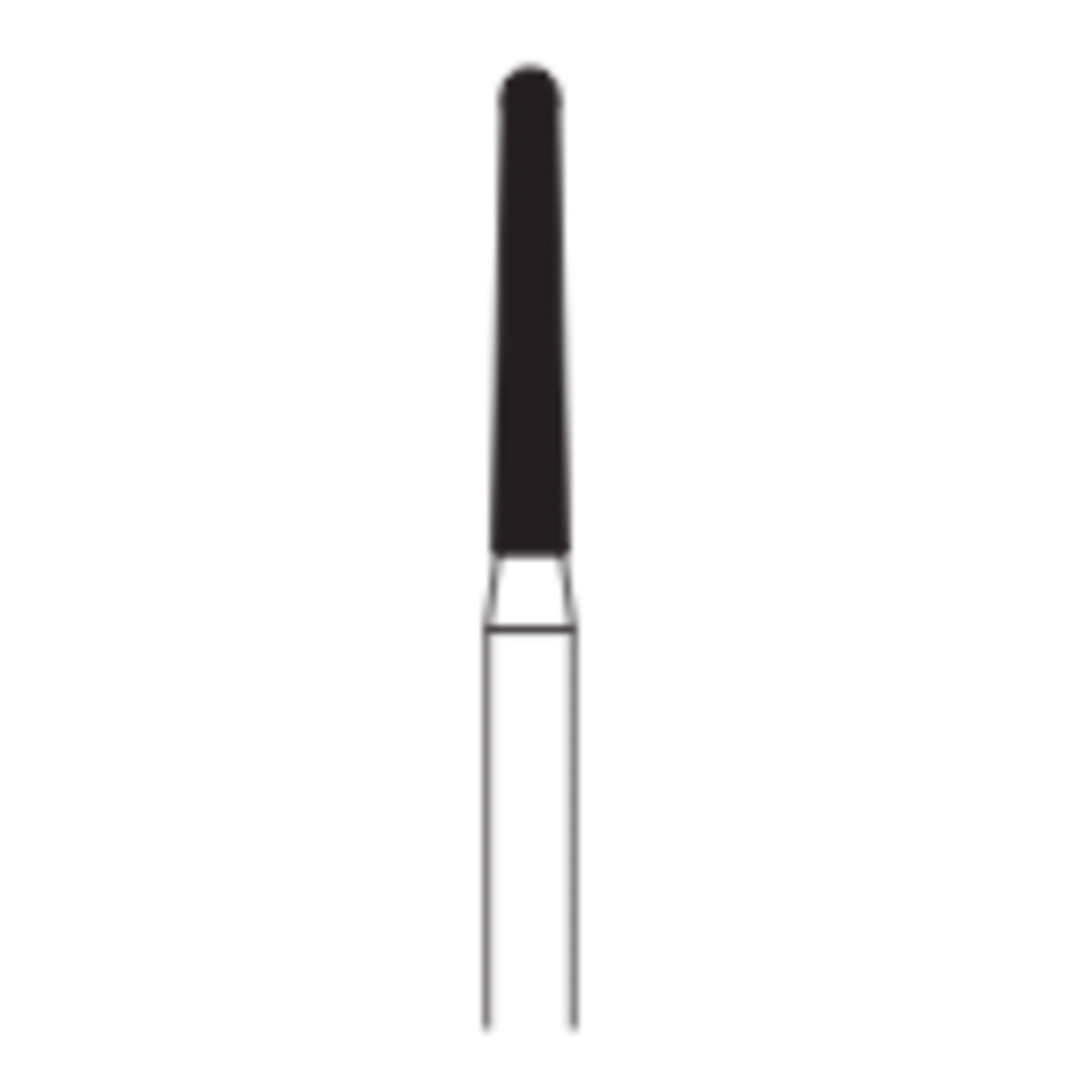 Long Round End Taper Diamond Burs 856L-014C, 6/Pk - Long Round End Taper Diamonds 856L-014C 6/Pk - Image 1