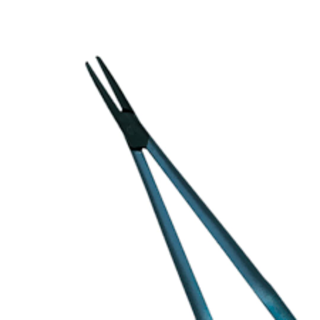 Hu-Friedy Titanium Microsurgical Needle Holder, Castroviejo 18cm/7" Straight, Diamond Dusted, Single thumbnail 2
