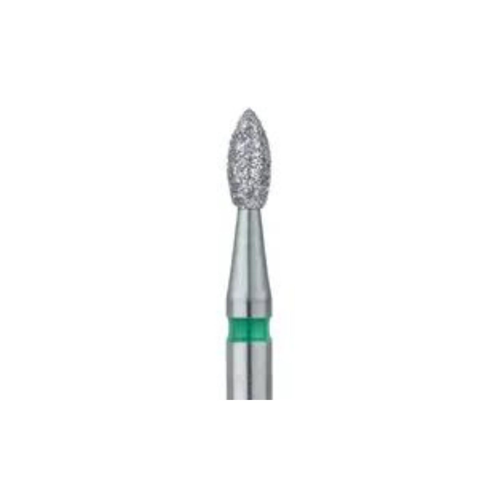 Meisinger 830G-023 Coarse Diamond Bur, Pointed Football (Egg) Shape, RA Shank, 2.3 mm Diameter, 5/Pack thumbnail 3