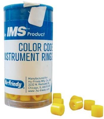Hu-Friedy IMS Color Code Instrument Rings, Large, Yellow, 50/Pkg, IMS-1285L thumbnail 3