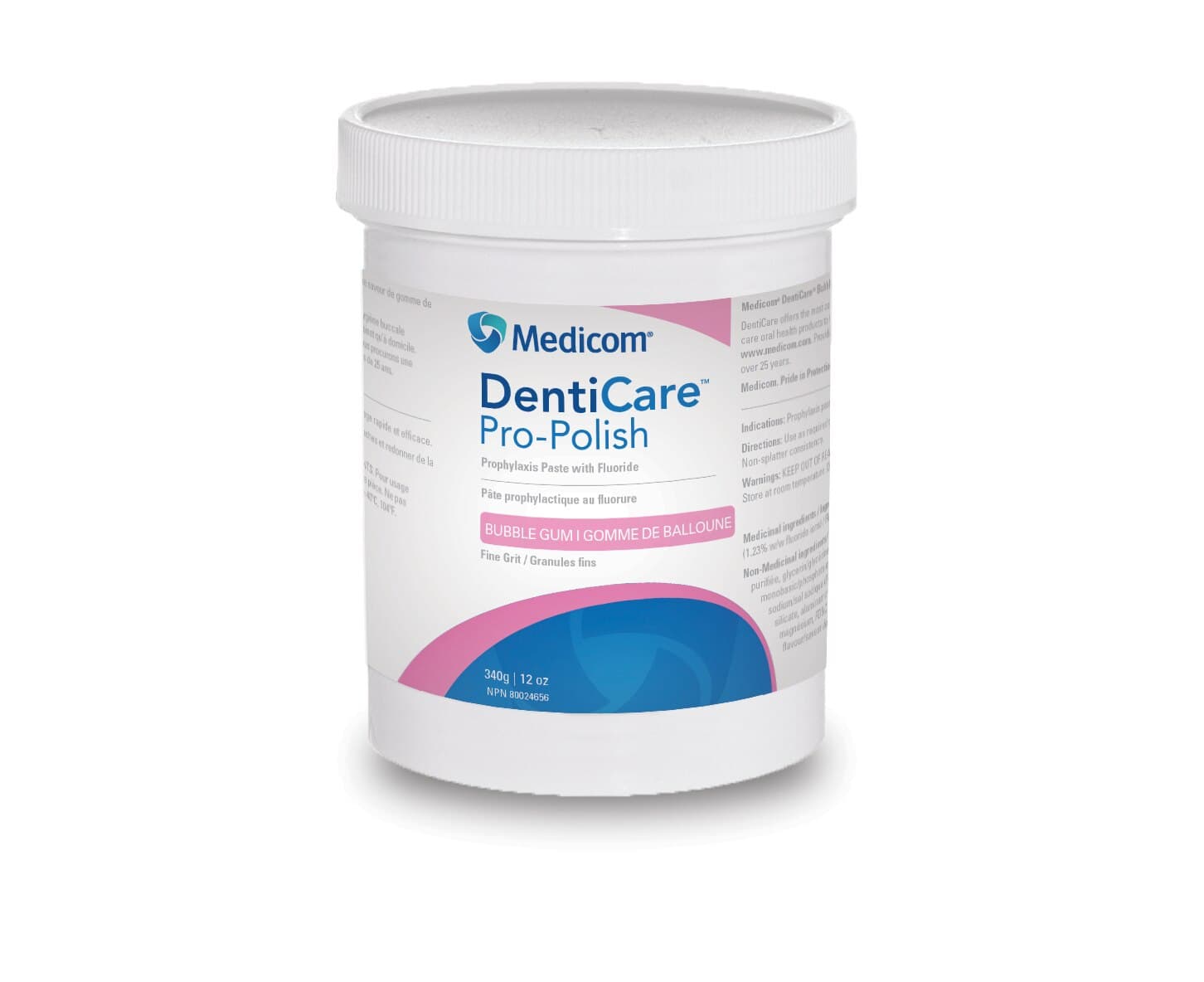 DentiCare Pro-Polish Prophy Paste with Fluoride, Fine Grit, Bubblegum, 340 g Jar, 10031-FBGUN thumbnail 6