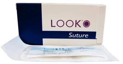 Look 787B Silk Suture, Black Braided, Non-Absorbable, 4-0, 18" (45 cm), C-17 Reverse Cutting Needle (3/8 Circle, 12 mm), 12/Box thumbnail 6