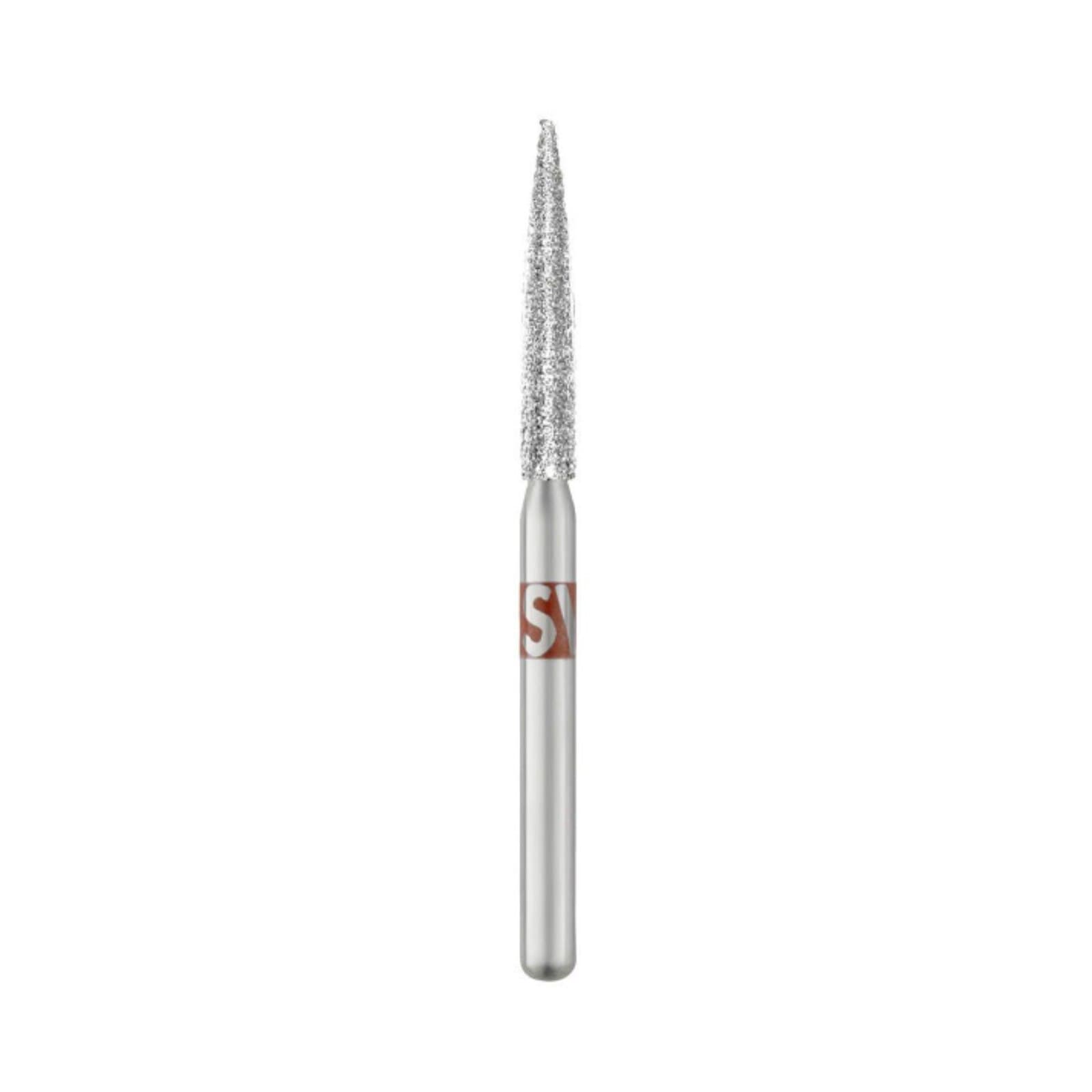 SS White Piranha Diamond Bur 863-016F, Fine Grit, Flame Shape, Friction Grip, Single-Use, Sterile, 25/Pk thumbnail 2