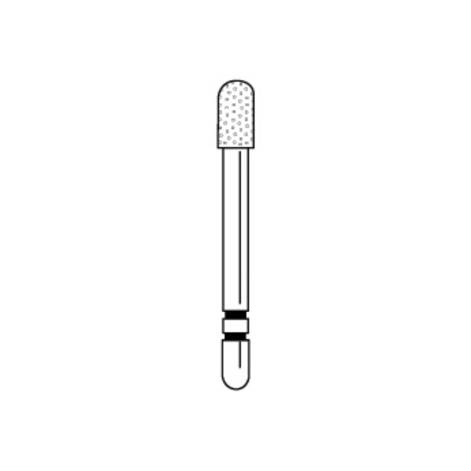 Two Striper Diamond Bur, FG, Round-End Taper, 776.4, Coarse, Green, 2.6 mm Major/2.1 mm Minor Diameter, 4.0 mm Length, 5/Pk, 2015461 thumbnail 3