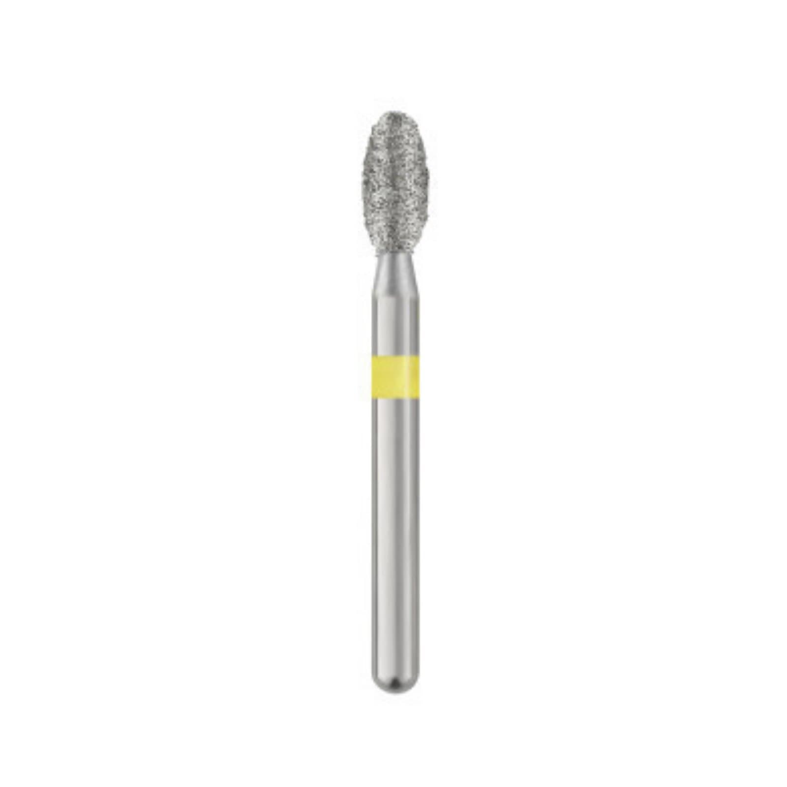 Piranha Diamond Single-Use Burs, FG, Football, # 379-023, 2.3 mm, Very Fine, Yellow, 25/Pk, 379-023VF thumbnail 3