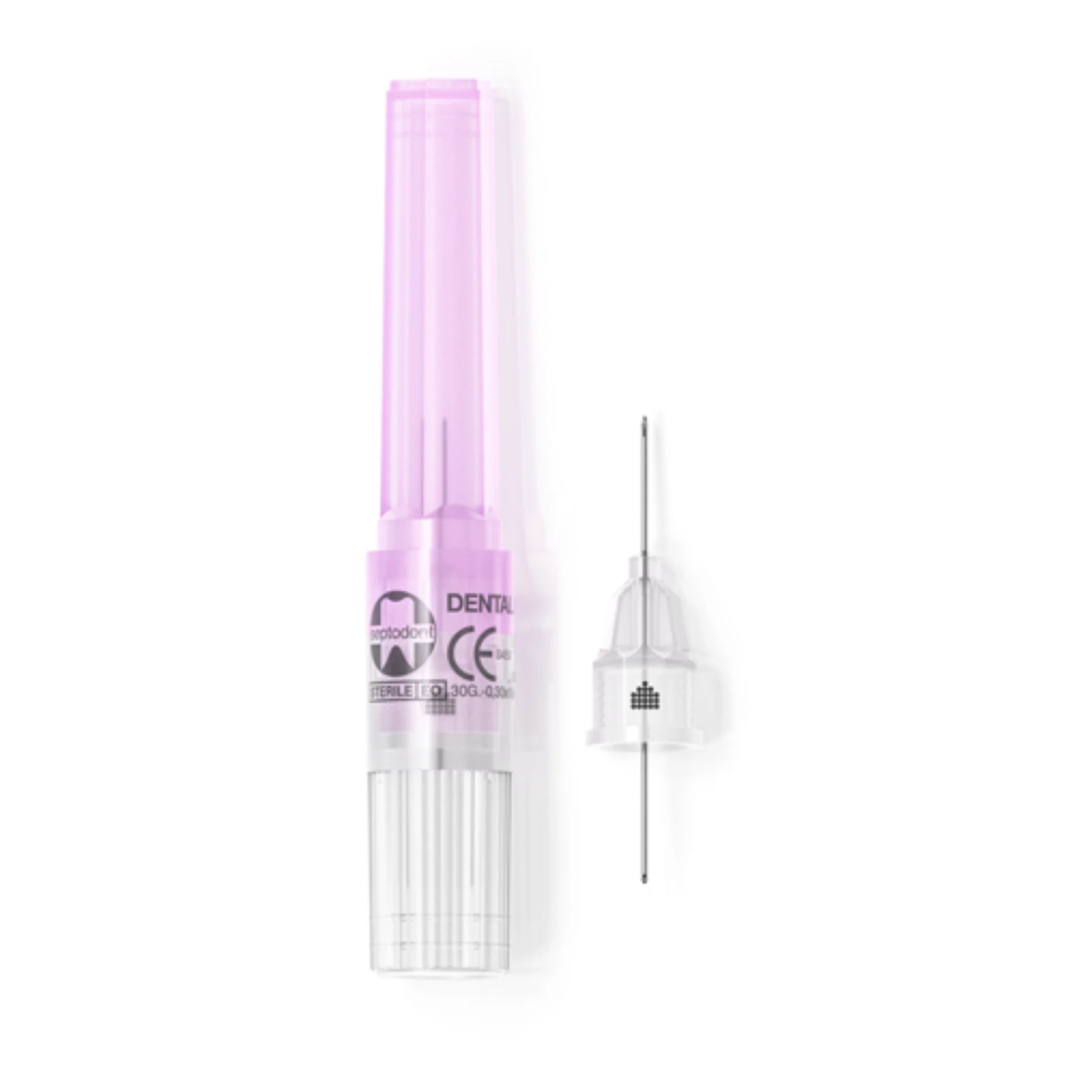 Septodont Septoject Dental Anesthetic Needles, 30 Gauge Extra Short, Purple, 100/Box - Septoject Needles 30 Extra Short Purple 100/Bx - Image 1