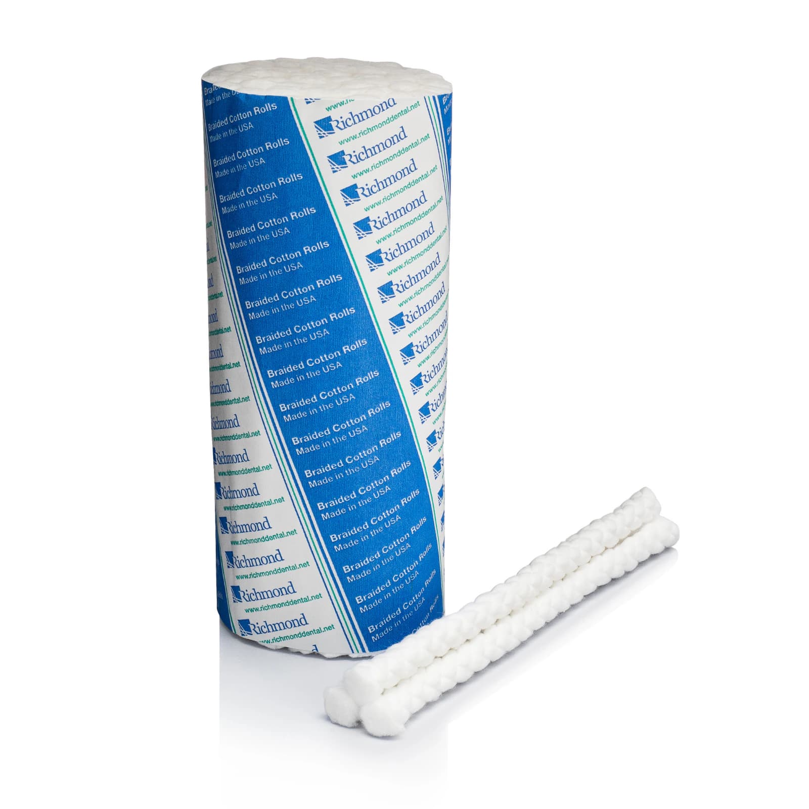 Richmond Cotton Rolls, Braided, 6" x 5/16", Small, Non-Sterile, 200/Box, 201213 thumbnail 3