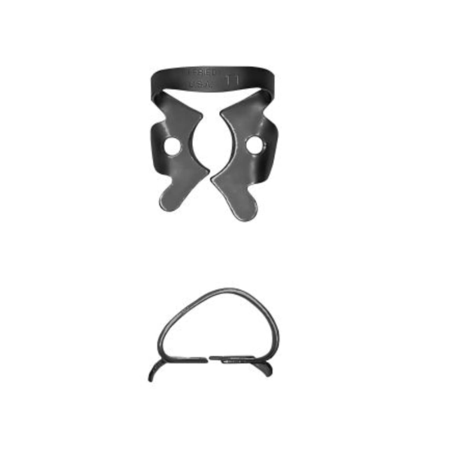 Hu-Friedy Black Line Rubber Dam Clamp #11, Winged, Small Upper Right/Lower Left Molars, RDCM11X thumbnail 2