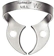 Hu-Friedy Satin Steel Rubber Dam Clamp, #W7, Wingless, Lower Molars, 1/Pk, RDCMW7 thumbnail 3