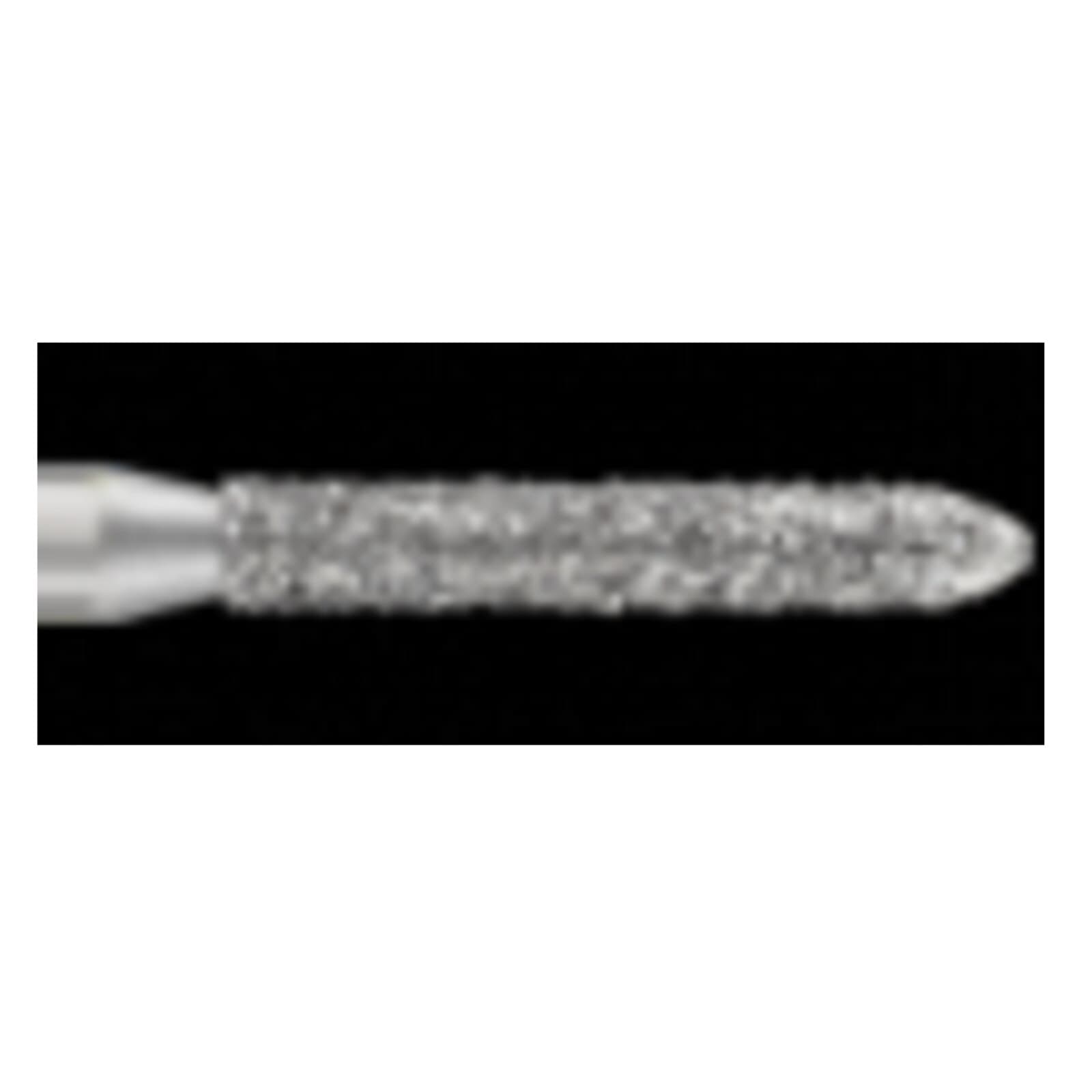 SS White Piranha Single-Use Diamond Bur, Fine Grit, Modified Beveled Cylinder, FG 878-014F, 25/Pk thumbnail 2