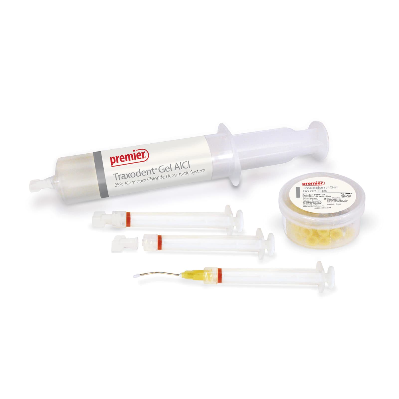 Premier Traxodent Gel AlCl Starter Kit, 25% Aluminum Chloride Hemostatic System, 30 mL Bulk Syringe, 9007101 thumbnail 3