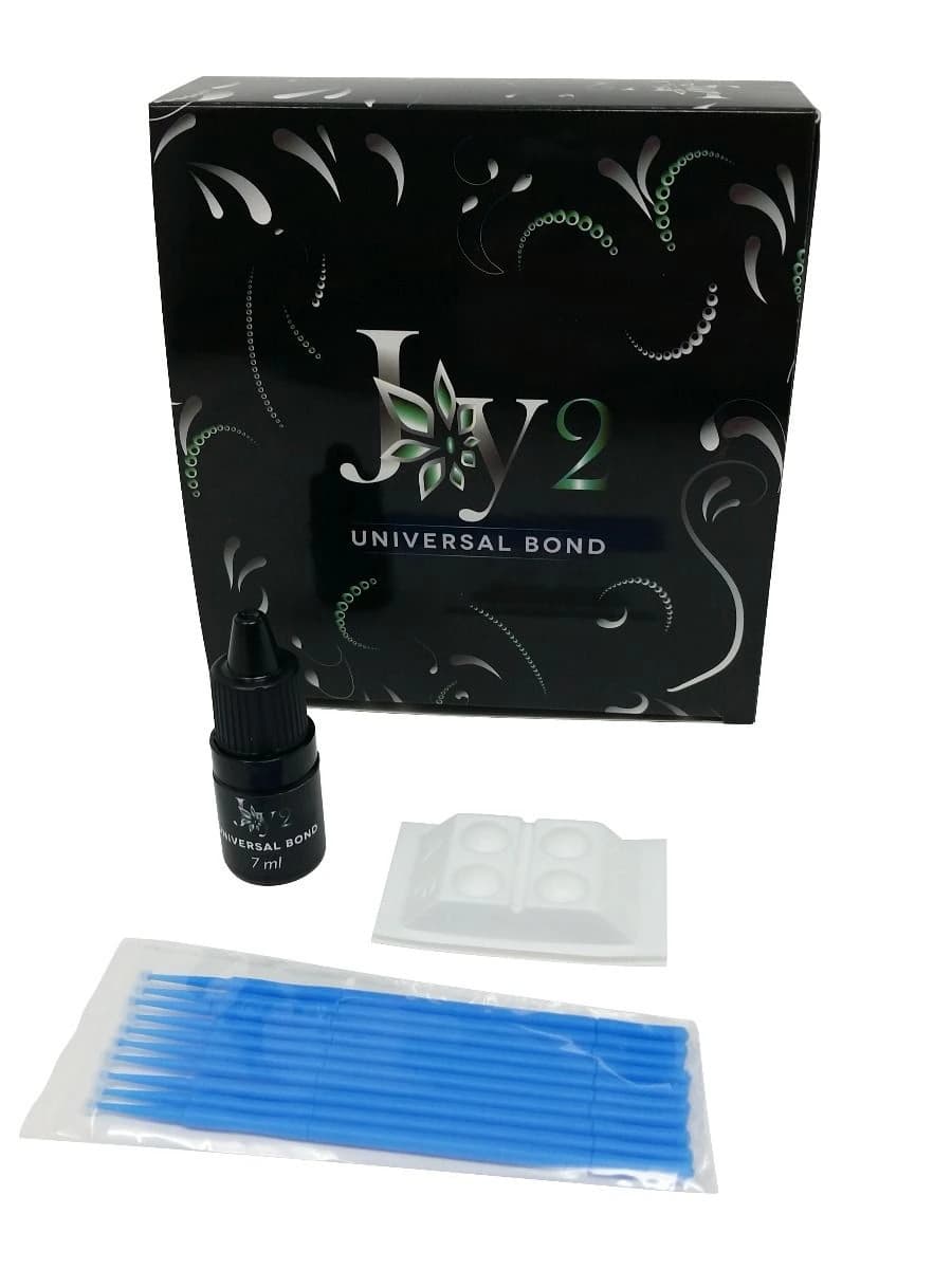 Joy 2 Universal Bond Light Cure Adhesive, 7ml Kit with Mixing Well and Micro Applicators - Joy 2 Universal Bond Light Cure Adhesive - Image 1