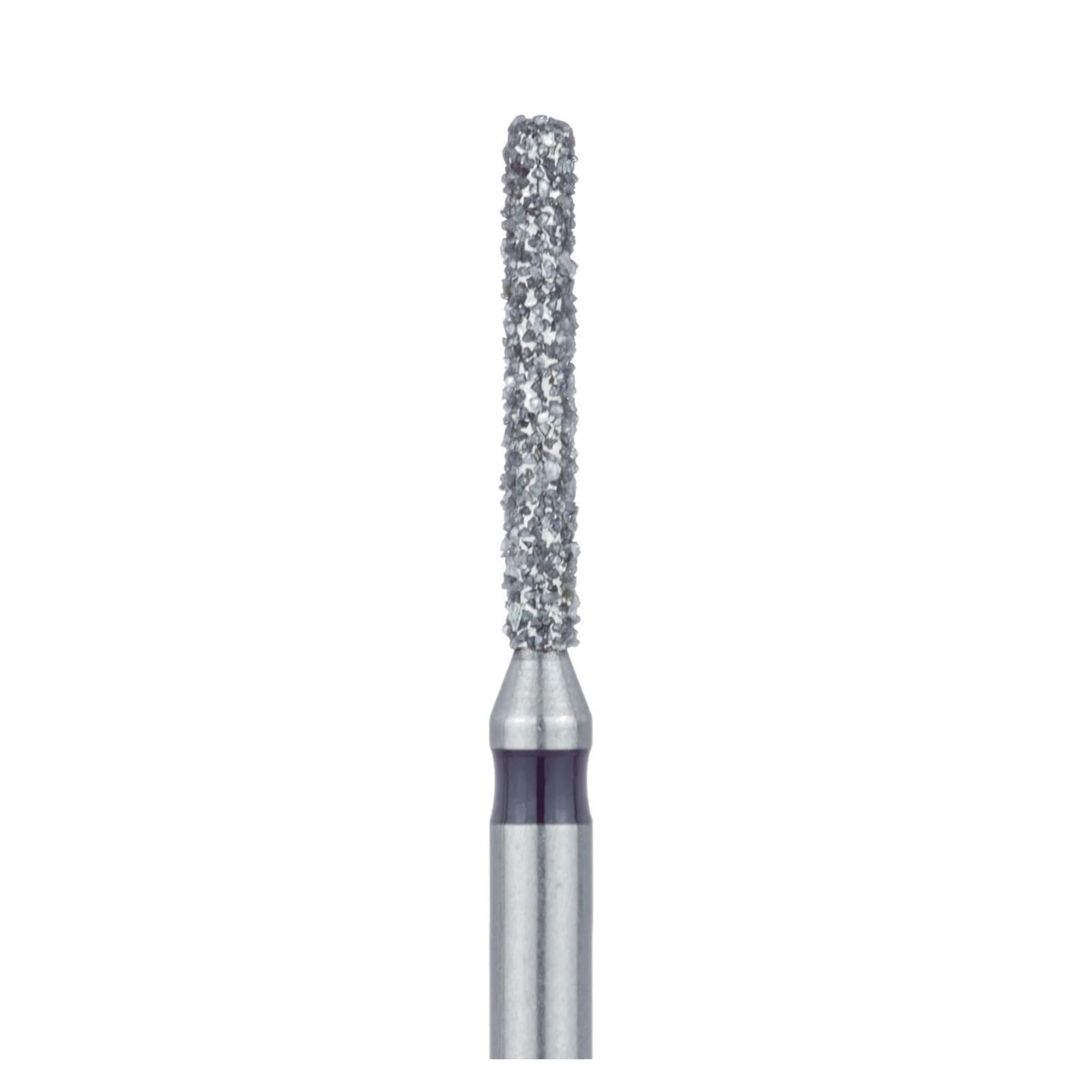Meisinger 842H-012-FG Diamond Bur, FG, Super Coarse (Black), Cylinder with Round End, 1.2 mm Head Diameter, 8.0 mm Head Length, 5/Pkg thumbnail 3