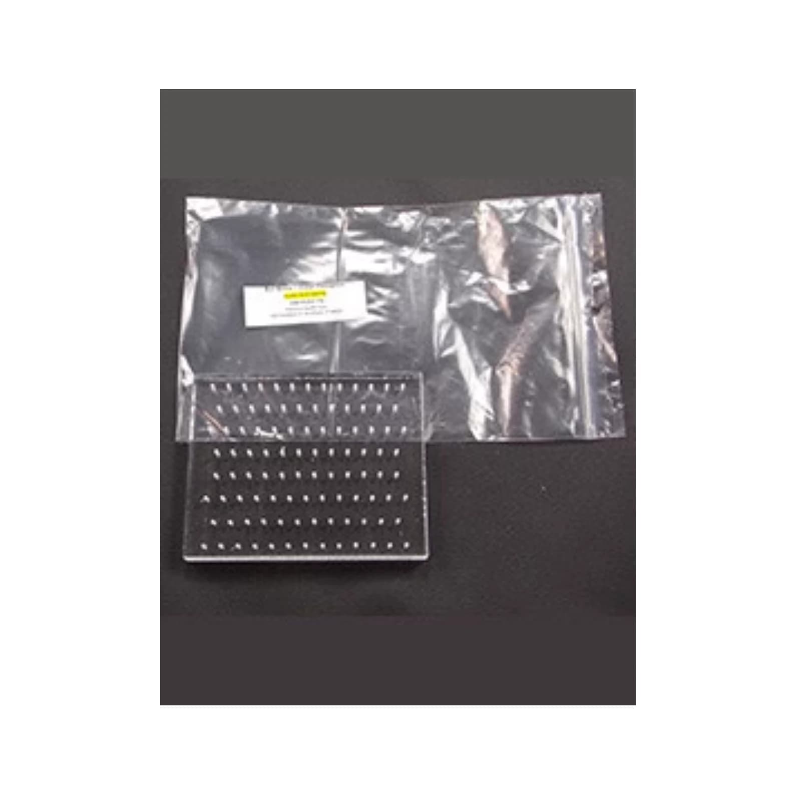 Palmero Clear Plexiglass Bur Block, 100 Holes, 50 FG/50 RA Combo, Non-Autoclavable - Clear Plexiglass Bur Blocks - 100 Holes, 50 FG/50 RA - Image 1