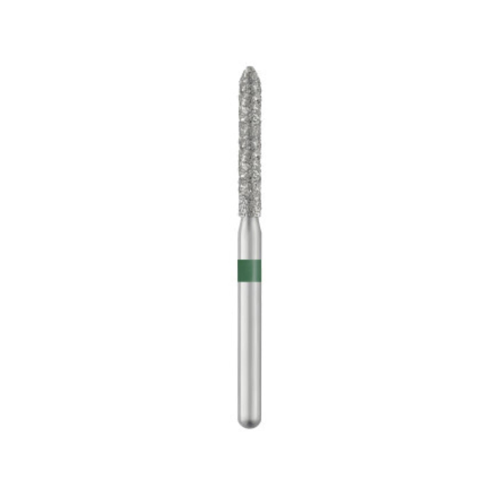 SS White Piranha Diamond Bur 879-016C, Coarse Grit, Modified Beveled Cylinder, Friction Grip, Single-Use, 25/Pk thumbnail 2