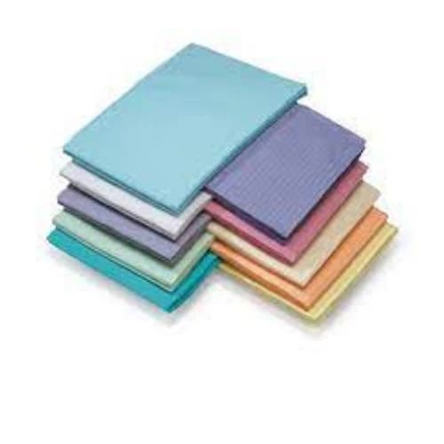 Medicom SafeBasics Dry-Back Plus Patient Bibs, Lavender, 13" x 18", 3-Ply Paper/1-Ply Poly, 500/Case, 8380 thumbnail 3