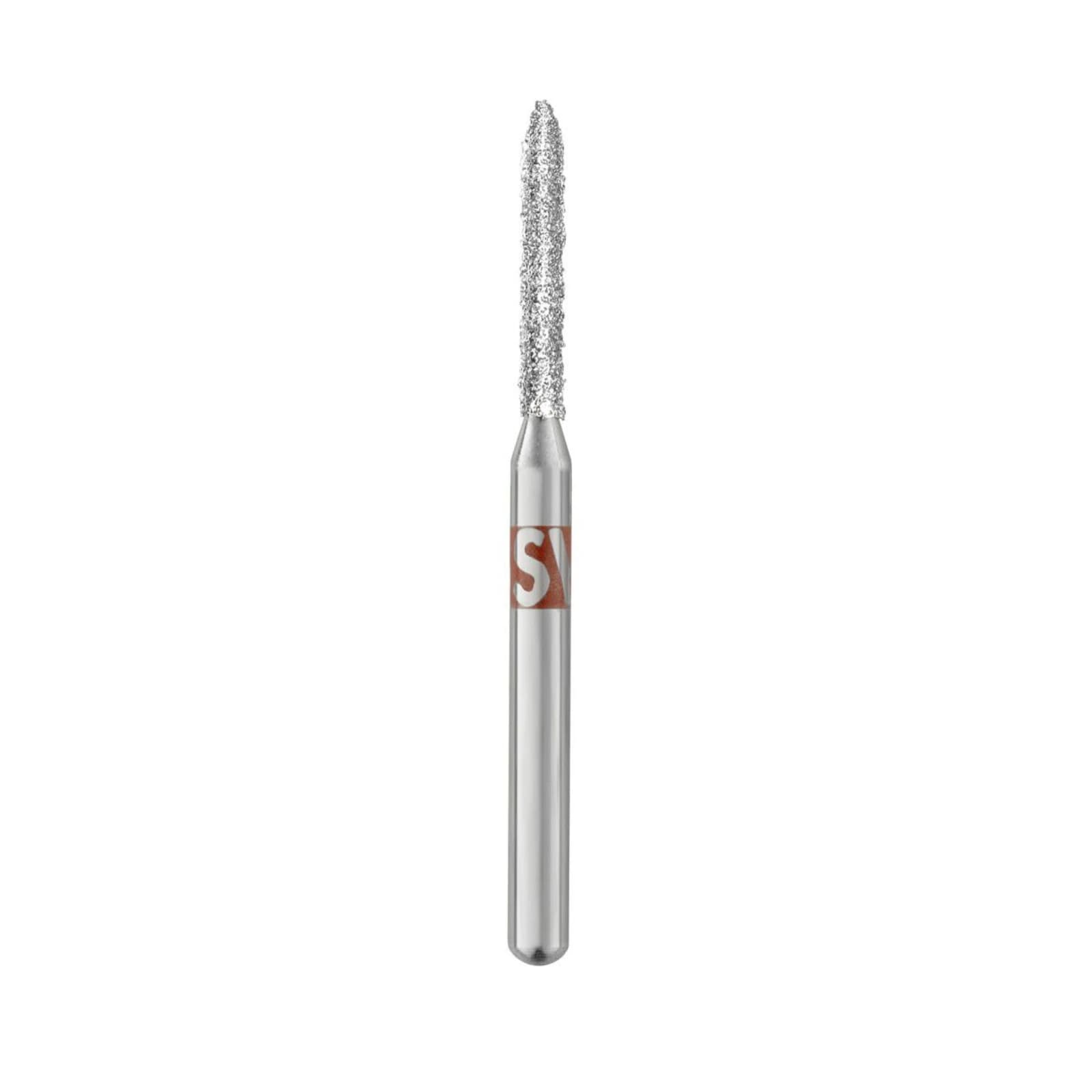 SS White Revelation Diamond Bur 885-012F, Fine Grit, Friction Grip, Beveled Cylinder, 5/Pk thumbnail 2
