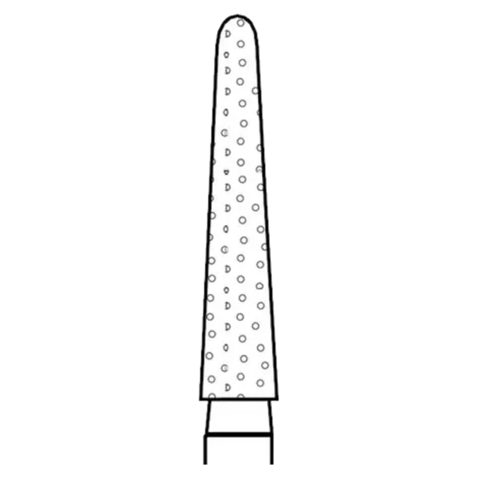 Premier Two Striper Diamond Bur, FG, Round-End Taper, #767.9, Coarse, Green Ring, 5/Pk, 2015455 thumbnail 7