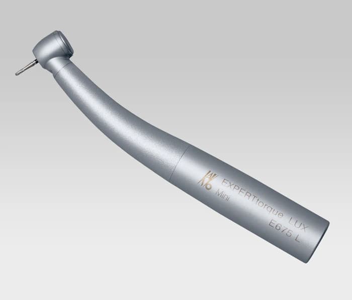 KaVo EXPERTtorque Mini LUX E675 L High-Speed Air-Driven Contra Angle Handpiece, Push-Button Auto-Chuck, 3-Port Spray, Cellular Optic, 1.006.6400 thumbnail 2