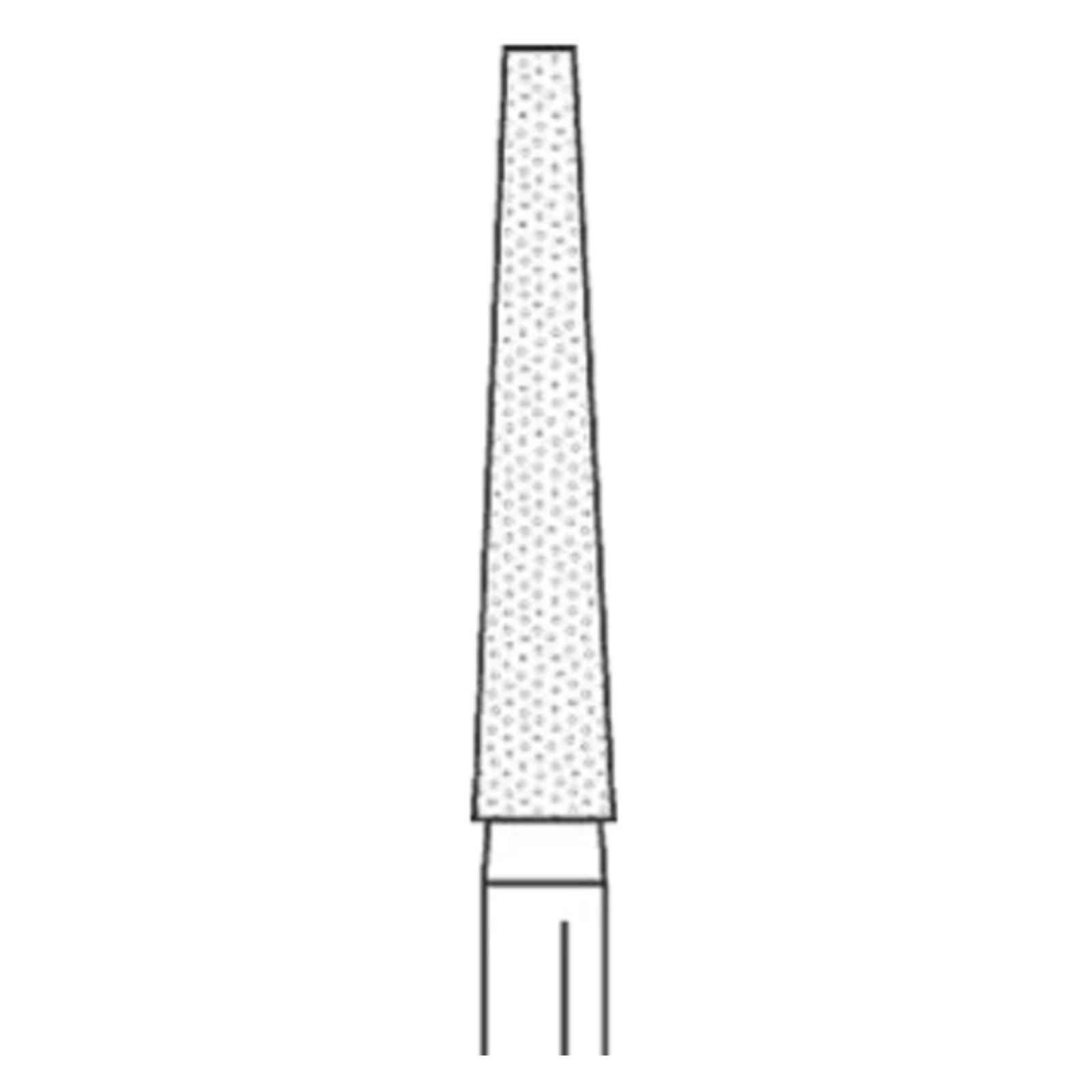 Two Striper Diamond Burs, FG, Flat-End Taper, 700.9, Coarse, Green, 1.4 mm Major/0.6 mm Minor Diameter, 9.0 mm Length, 5/Pk, 2015335 thumbnail 2