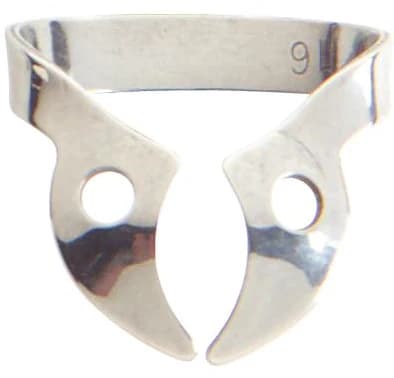 Kulzer Ivory Rubber Dam Clamp W56, Wingless, Stainless Steel, Large Molar, 50057568 thumbnail 3