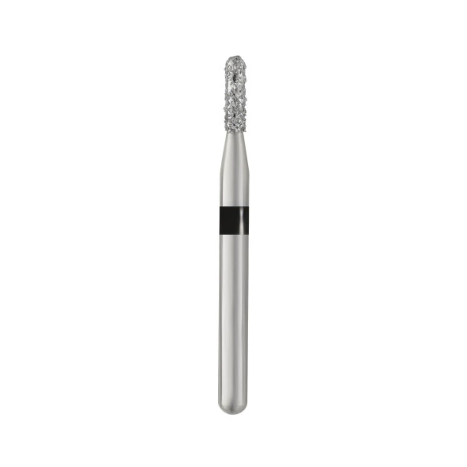 SS White Piranha Diamond Bur 838-012SC, Super Coarse, Round End Cylinder, Friction Grip, Single-Use, 25/Pk thumbnail 2
