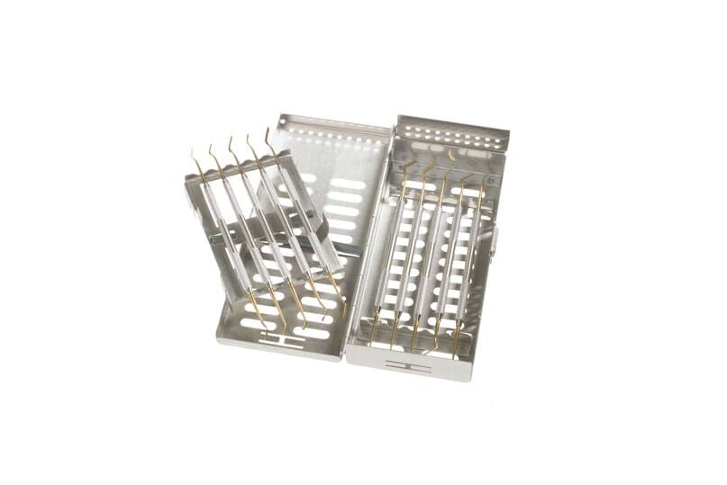 Miltex Medium Surgical Cassette, Stainless Steel with Foam Lining, 10 x 5.5 x 4 in, STDBOM - Surgical Cassette Medium - Image 1