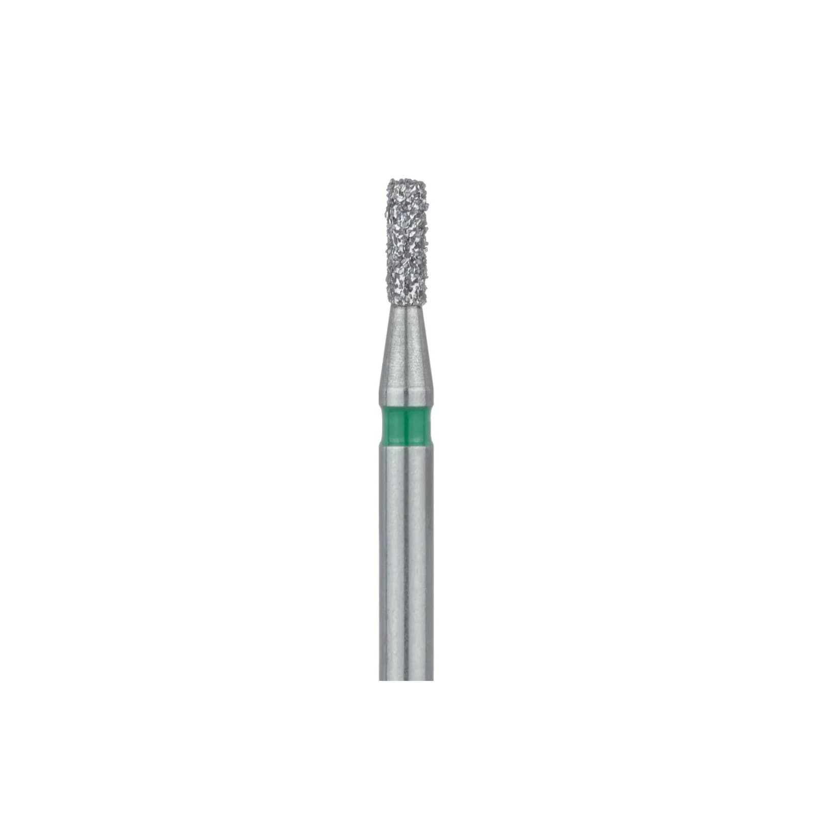 Meisinger FG #835G-012 Coarse Flat End Cylinder Diamond Bur, 1.2mm Head, 3.5mm Working Length, Green Band, Multi-Use, 5/Pk thumbnail 3