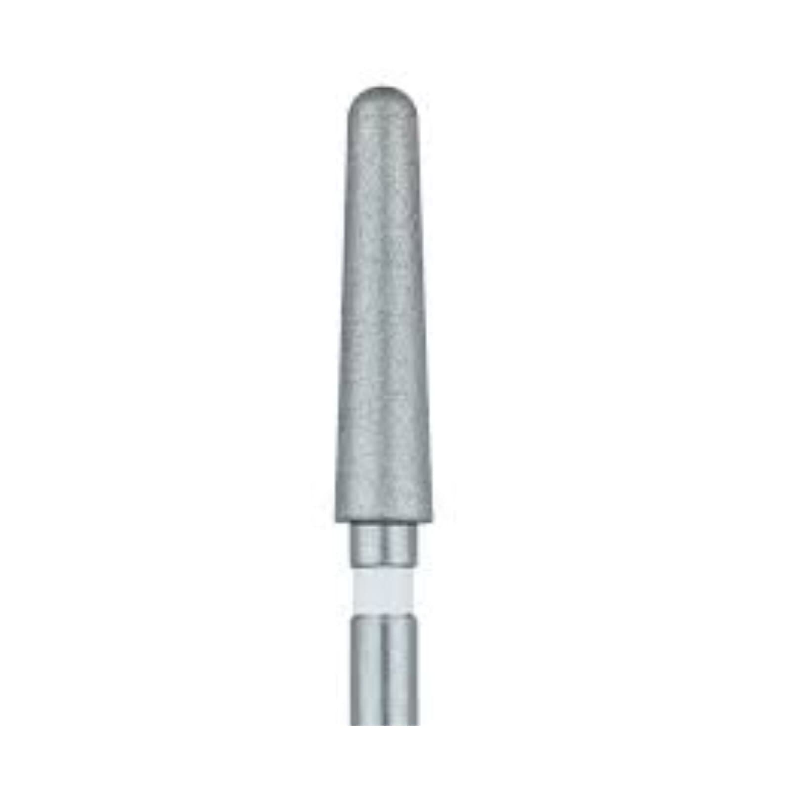 Meisinger 852Z1-024-FG Zirconia Diamond Bur, Ultra Fine Grit, Round End Taper, 2.4mm Head Diameter, Friction Grip, 5/Pack thumbnail 3