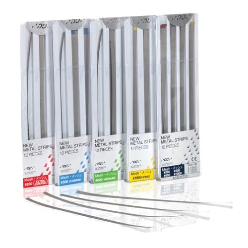 GC America Metal Finishing Strips, X-Coarse #200 Mesh (140 Micron), Red, Assorted Widths (2.6mm, 3.3mm, 4.0mm), 12/Pkg, #000251 thumbnail 4